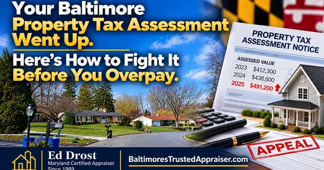 Your Baltimore Property Tax Assessment Went Up. Here's How to Fight It Before You Overpay. by Ed Drost, Baltimore's Trusted Appraiser