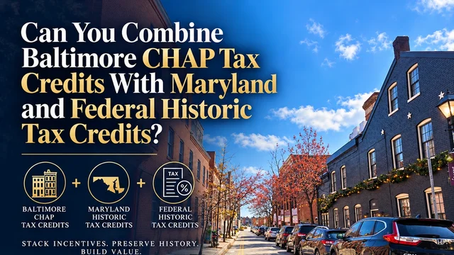 Can You Combine Baltimore CHAP Tax Credits With Maryland and Federal Historic Tax Credits? by Ed Drost, Baltimore's Trusted Appraiser