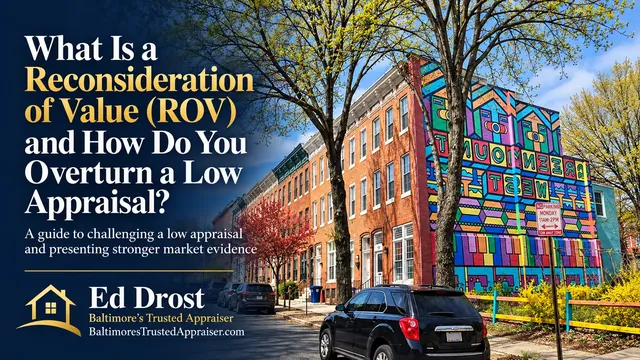 What Is a Reconsideration of Value (ROV)? by Ed Drost, Baltimore's Trusted Appraiser